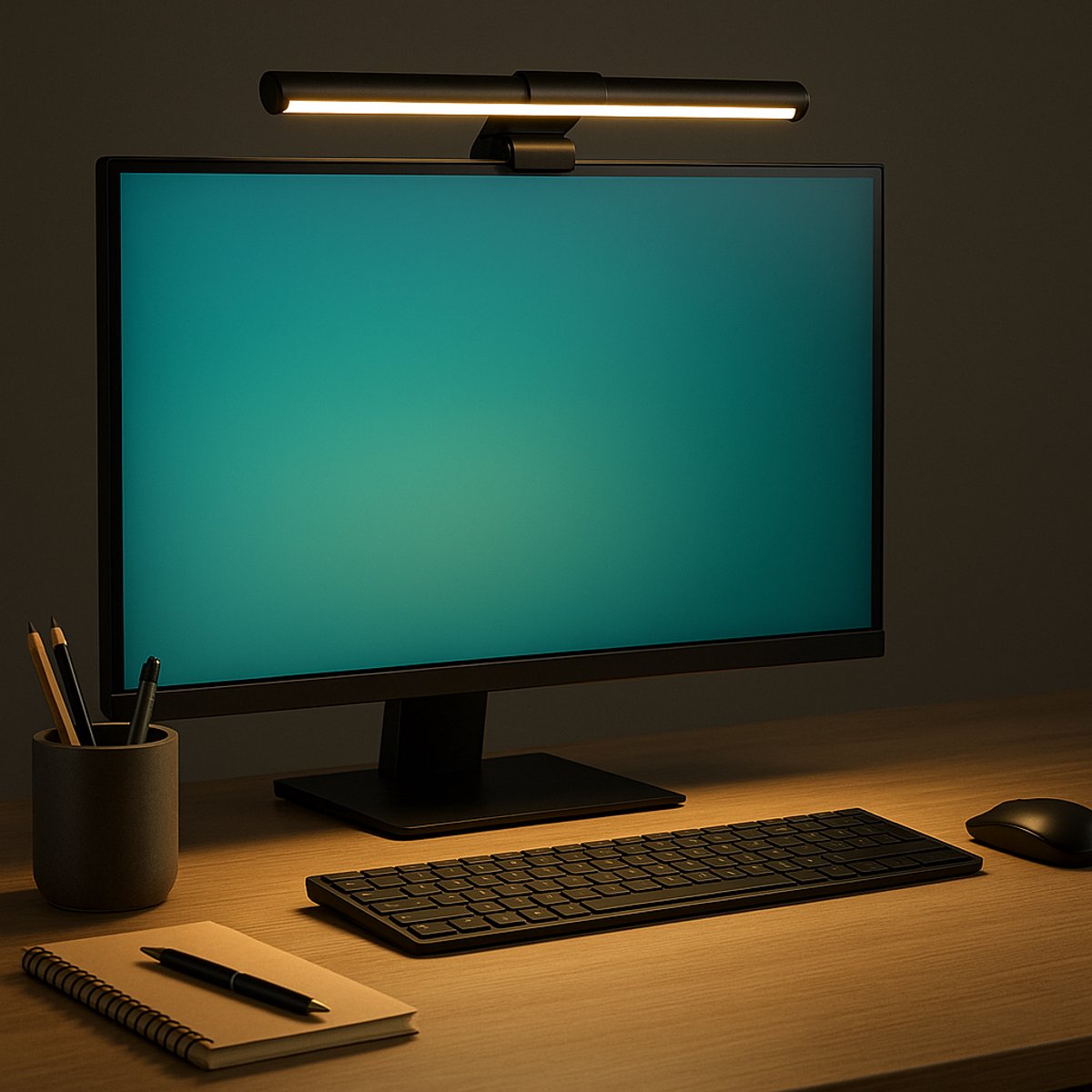 Computer Monitor Lamp, Gebogen Monitor Lichtbalk, Touch Control Dimbare Scherm Light Bar Monitor Taak Licht Leeslamp met 3 Modi Van de Kleurentemperatuur voor Werk Studie Lezen