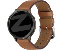 Bracelet en cuir Bandz Garmin 20 mm « Deluxe » 20 mm - Compatible avec Garmin Vivoactive 3 / Vivoactive 5 / Venu / Venu SQ / SQ 2 / Venu 2 Plus / Vivomove (HR - Style - Luxe - Sport) / Forerunner 245 / 570 - 42 mm / 645 / 55 / 165 - Marron