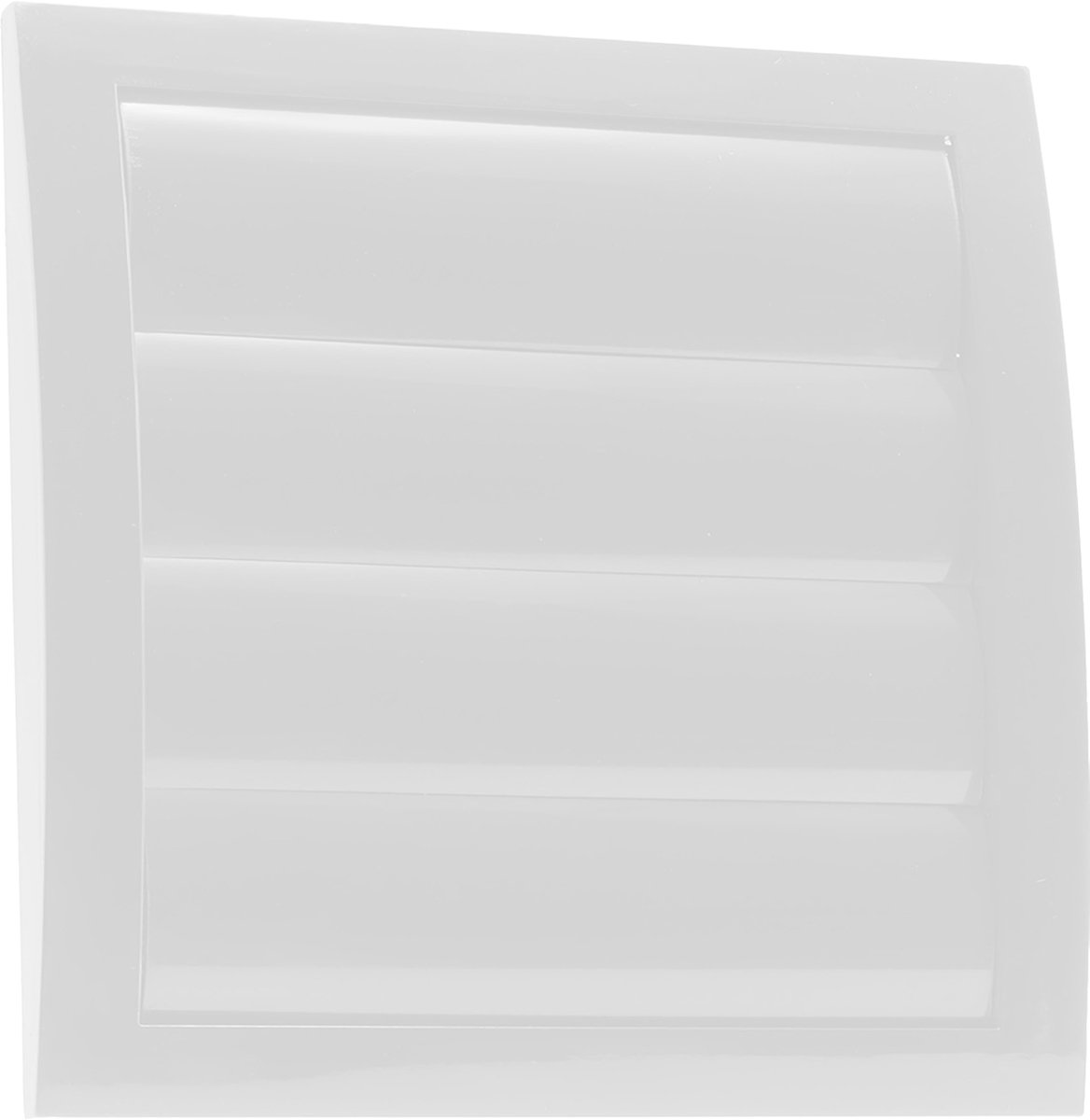 Starx lamelrooster - 4 lamellen - 190 x 190 mm - aansluitmaat Ã˜ 125 mm - kunststof - wit