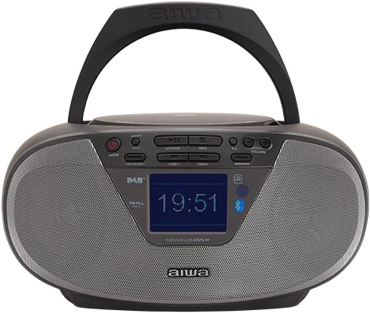DAB+ Portable CD Radio met Bluetooth, 2.4 Inch Kleurendisplay en USB