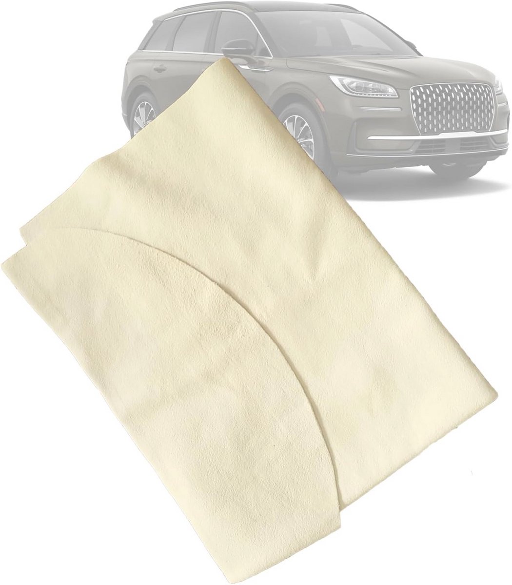 Zeemhuid voor Auto - 60 x 40 cm - Absorberend en Pluisvrij - Ideaal voor Reinigen van Auto's en Meubels