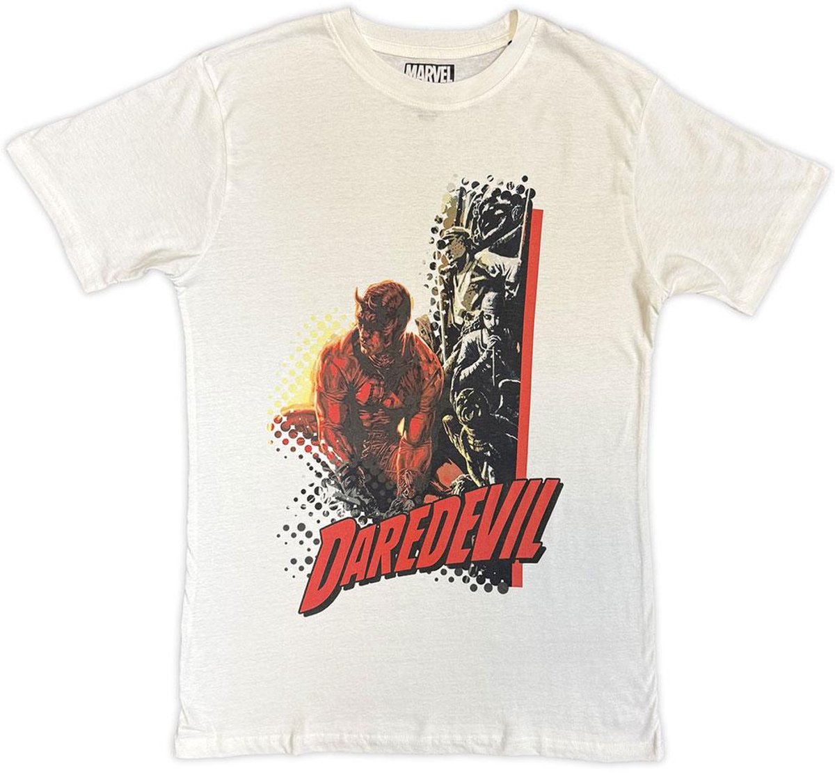 Marvel Daredevil - Pop Art Heren Tshirt - M - Wit