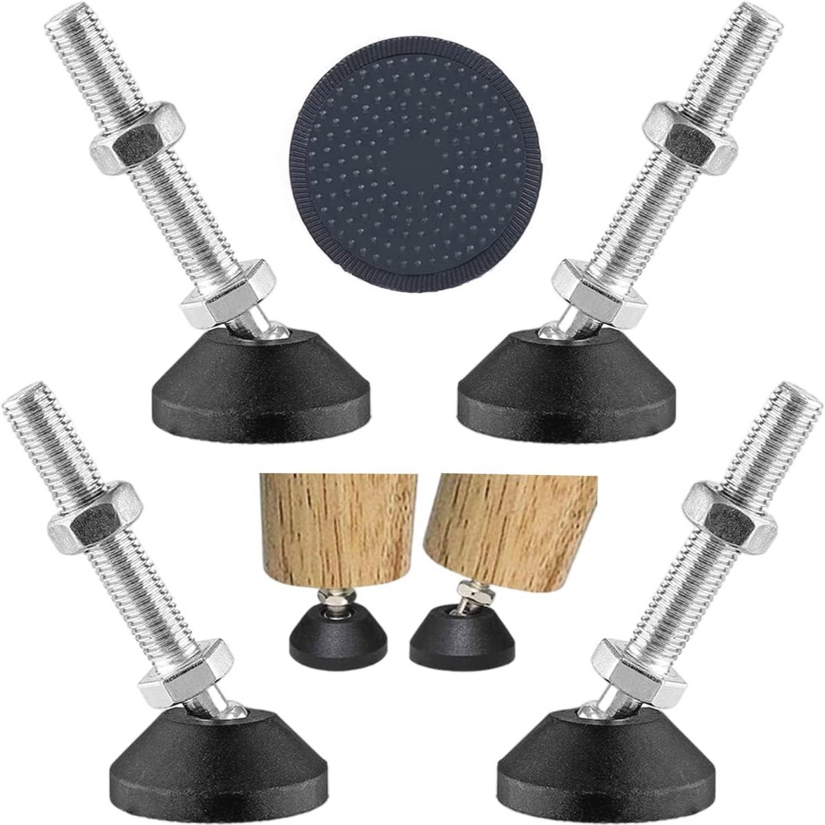 Verstelbare meubelvoeten M8 x 50 mm Ø 40 mm - maximale draagcapaciteit 450 kg