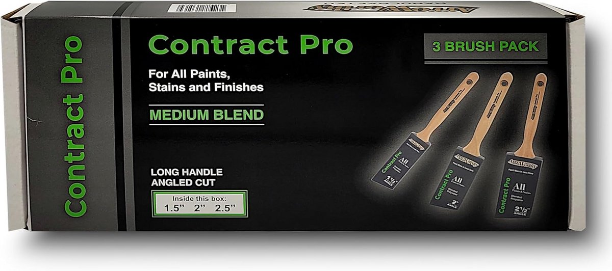 Hoekpenseel Box Set voor Professionele Schilders (1.5, 2, 2.5)