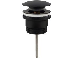 Aftapplug 1¼ inch zwart