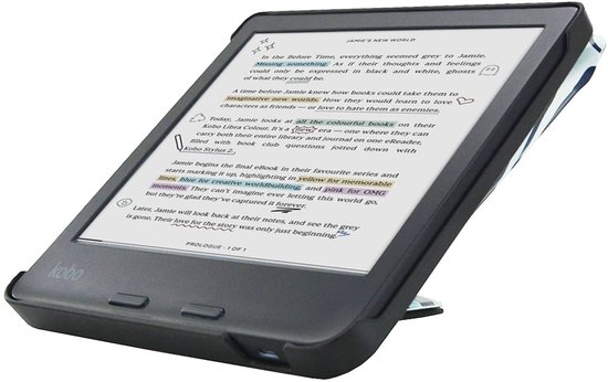 Origami Hoesje - Sleepcover Geschikt voor Kobo Libra Colour - Hoes Cover - Abstract Kleuren* - ereader hoesje - cover van Mobiparts — afbeelding 5