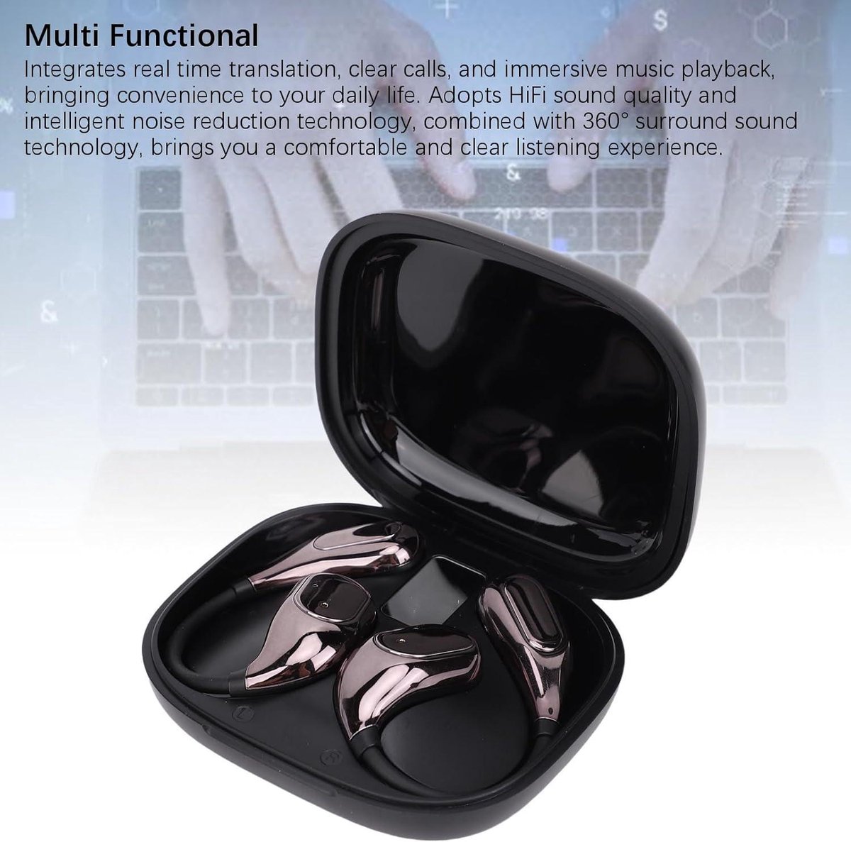 Vertaler Oortjes met Real Time Vertaling, 3-in-1 - afbeelding 2