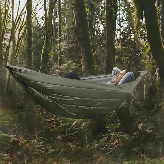 Benelux Select Hangmat Camping - Hangmat - Hangmat Outdoor - Outdoor Hangmat - Winddicht - Multi-functioneel - Tot -5°C - 225 x 140 cm van Benelux Select — afbeelding 4
