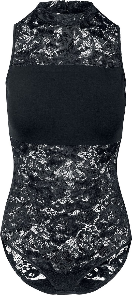 Urban Classics Ladies Lace Body Body’s L Katoen Zwart