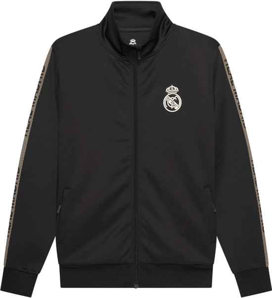 Real Madrid Trainingspak Heren - Vest + Trainingsbroek - Officiële Fanmerchandise - Zwart/Goud - Maat S t/m XXL