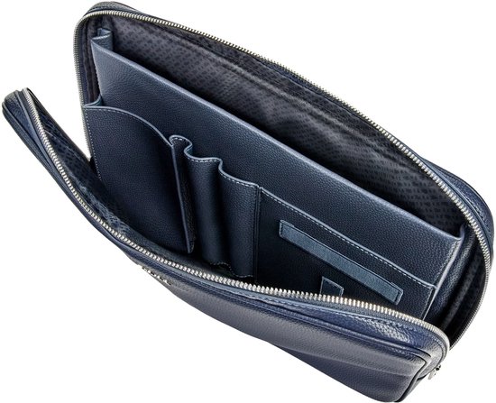Porte-ordinateur Classic Grained Navy