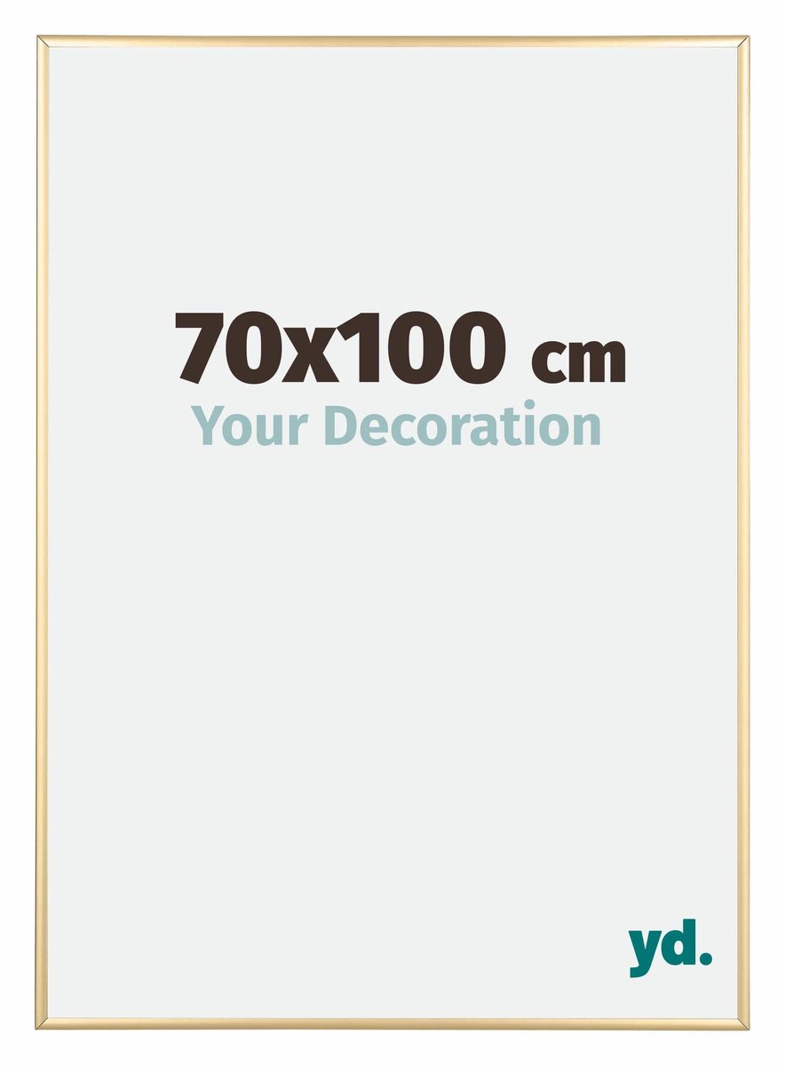 Your Decoration - Puzzellijst 70x100 cm - Goud - Puzzellijst 1500-2000 stukjes - Aluminium Fotolijst - Kent