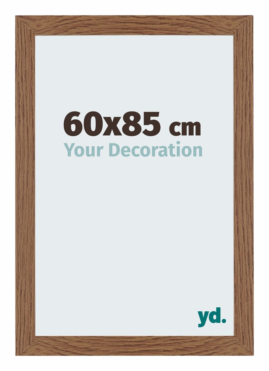 Your Decoration - Puzzellijst 60x85 cm - Eiken Rustiek - Puzzellijst 1500-2000 stukjes - MDF Fotolijst - Mura