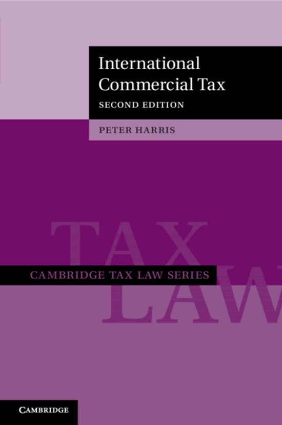 Cambridge Tax Law Series- International Commercial Tax - cover