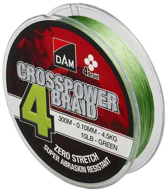 Dam Crosspower 4 Gevlochten Vislijn 300 M Transparant 0.150 mm van DAM — afbeelding 4