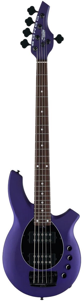 Sterling by Music Man Bongo 5 Firemist Purple Satin 5-snarige elektrische basgitaar