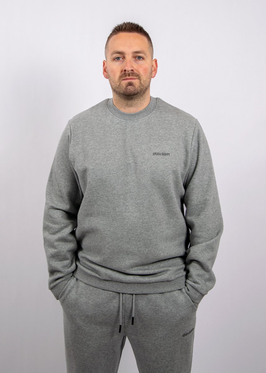 Lyle & Scott Logo Brushback Crew Neck Sweatshirt