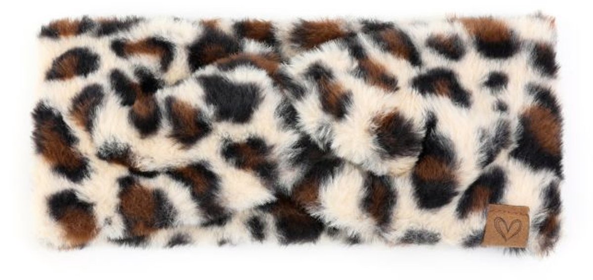 Bijoutheek Hoofdband Winter Panter Beige