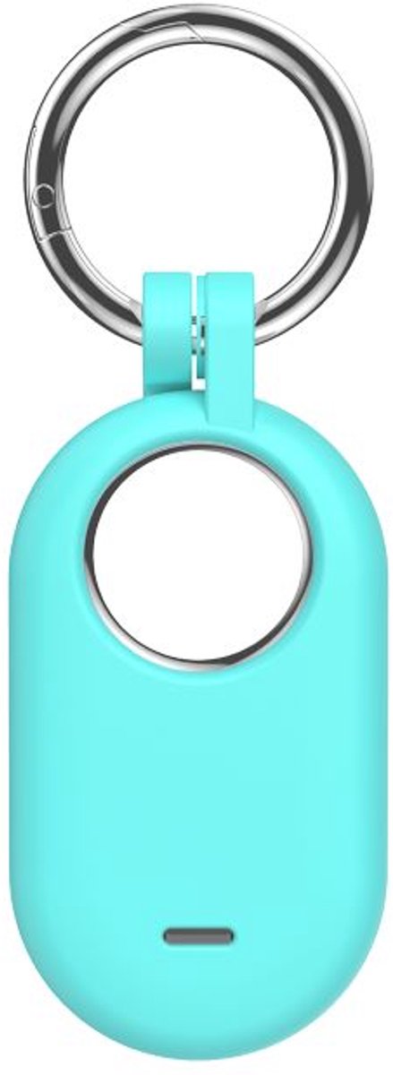 Sleutelhanger geschikt voor Samsung SmartTag 2 - Siliconen - Mintgroen/blauw - CHPN