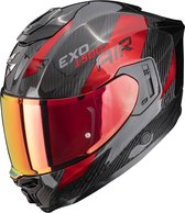 Scorpion EXO-1500 Carbon Platted Black Red - Integraalhelm - Maat XL - Motorhelm - ECE 22-06 gekeurd