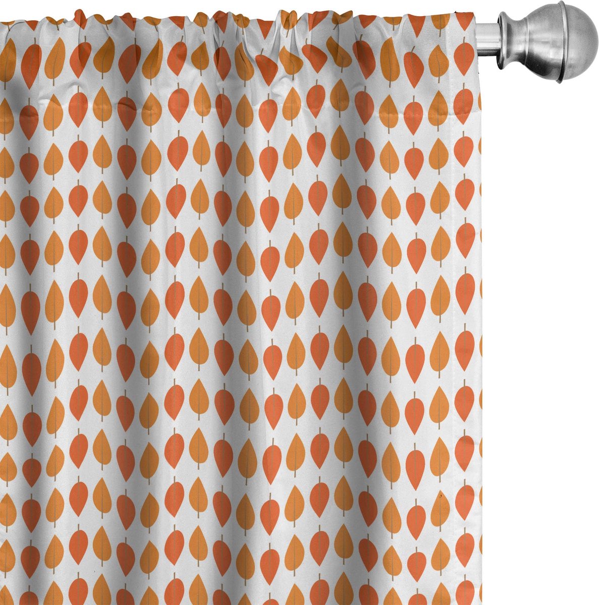 ABAKUHAUS – Gordijnen 2-delige set – Microvezel – Halfdonker – Goudgeel