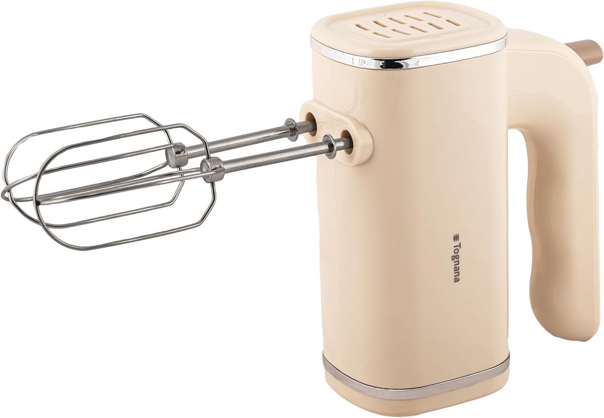 Elektrische Handmixer 250W met 5 Snelheden en Turboknop - Champagne