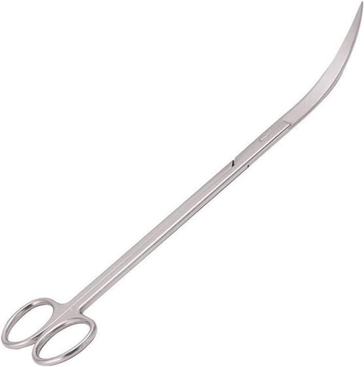 Roestvrijstalen Gebogen Schaar 25cm voor Aquariumplanten