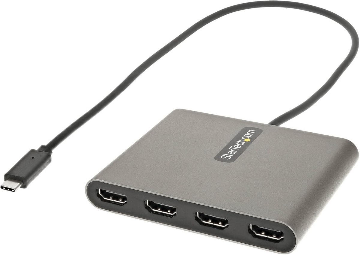 USB-C naar Quad HDMI Adapter, 4x HDMI Uitbreiding voor Windows Laptops