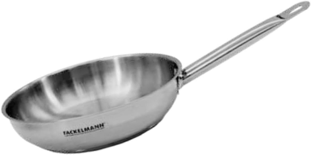 Koekenpan RVS 28 cm - Geschikt voor Alle Warmtebronnen en Inductie - PFAS-vrij
