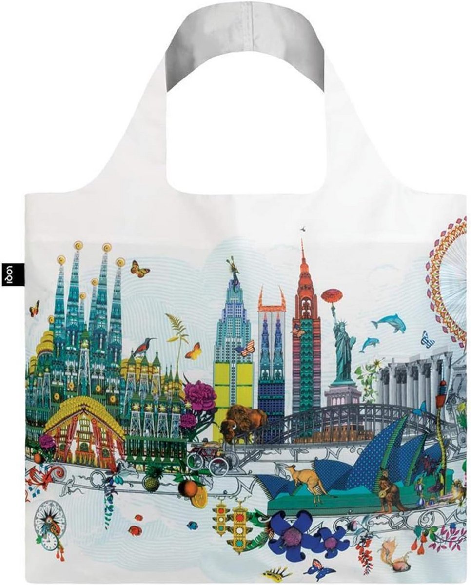 Herbruikbare Boodschappentas Polyester met Kunstprint - Waterbestendig