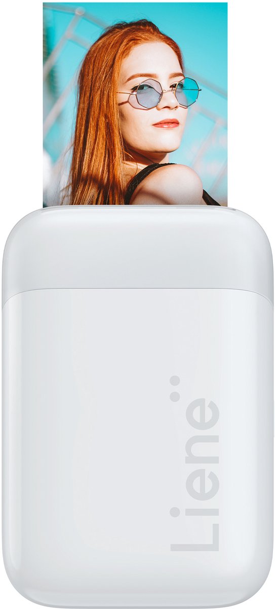 Liene - Pearl 2x3 Inch Photo Printer - Inclusief 50 vellen Zink foto papier (Wit) — afbeelding 2