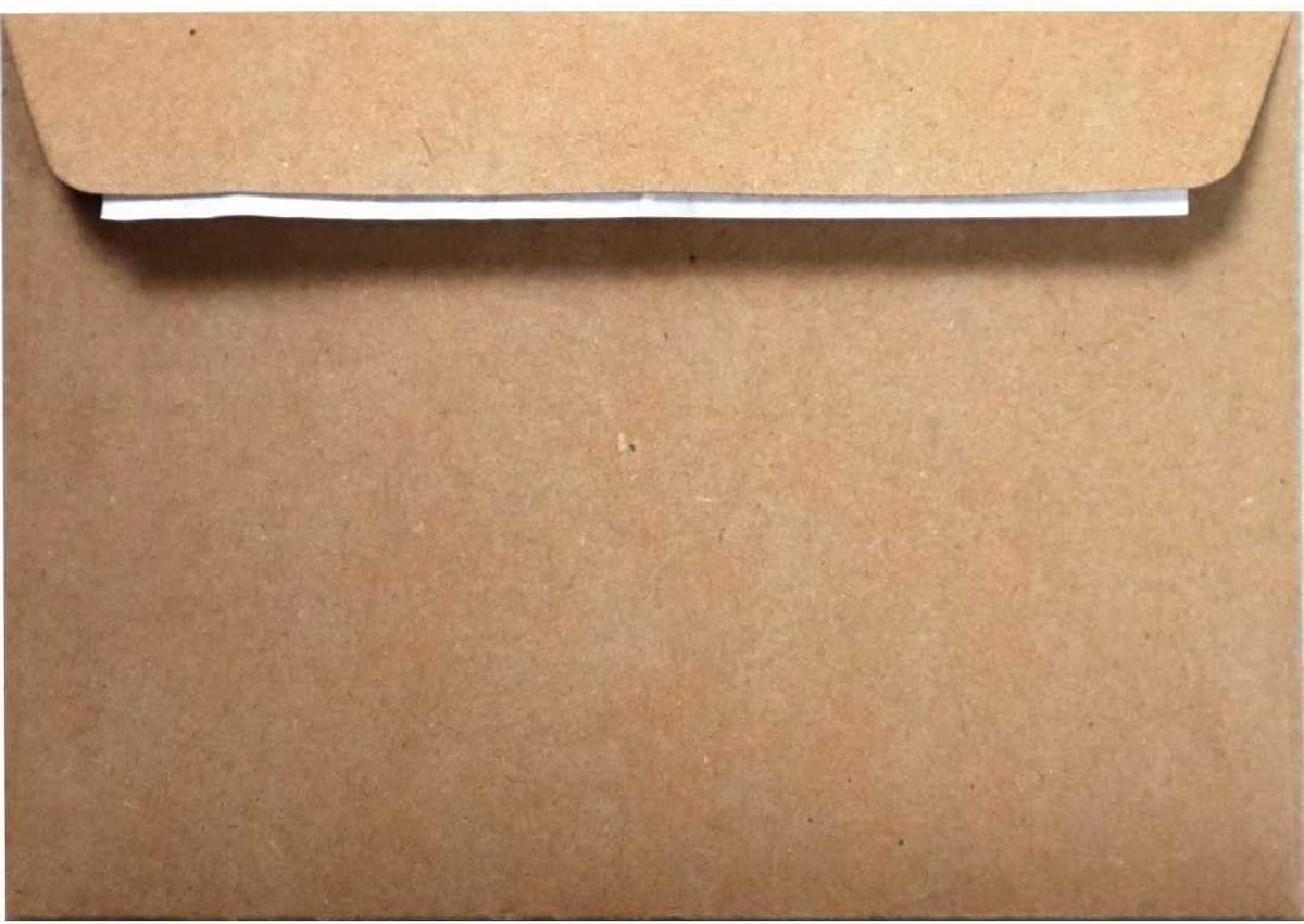 Natuurlijke Bruine Kraft Enveloppen C6 114x162mm 120g voor Kaarten en Uitnodigingen