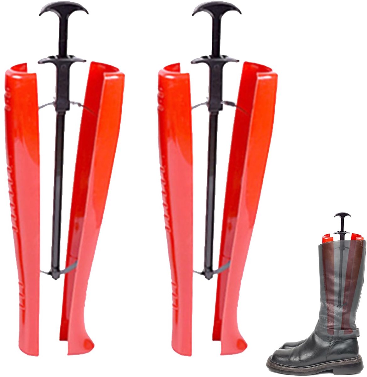 IMPERATORIS® Laarzenspanners - Laarzenhouders - Voorkomt Kreukels - Opblaasbaar - Voor Hoge Laarzen - 2 stuks