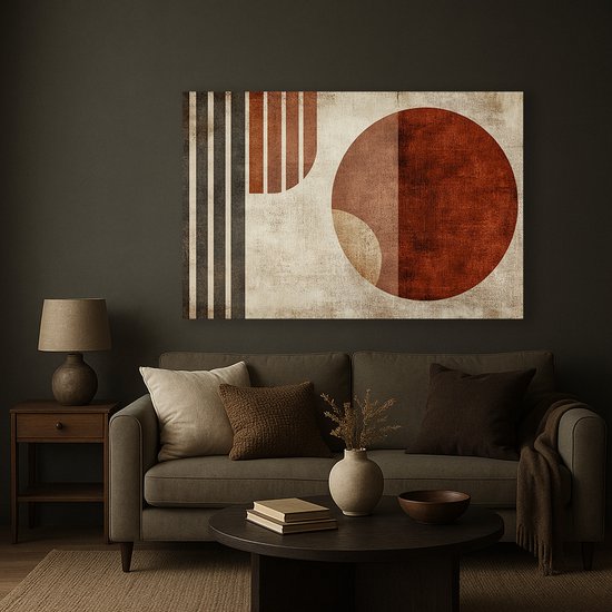 Cirkel wanddecoratie – acrylglas – wandkunst plexiglas – 75x50 cm