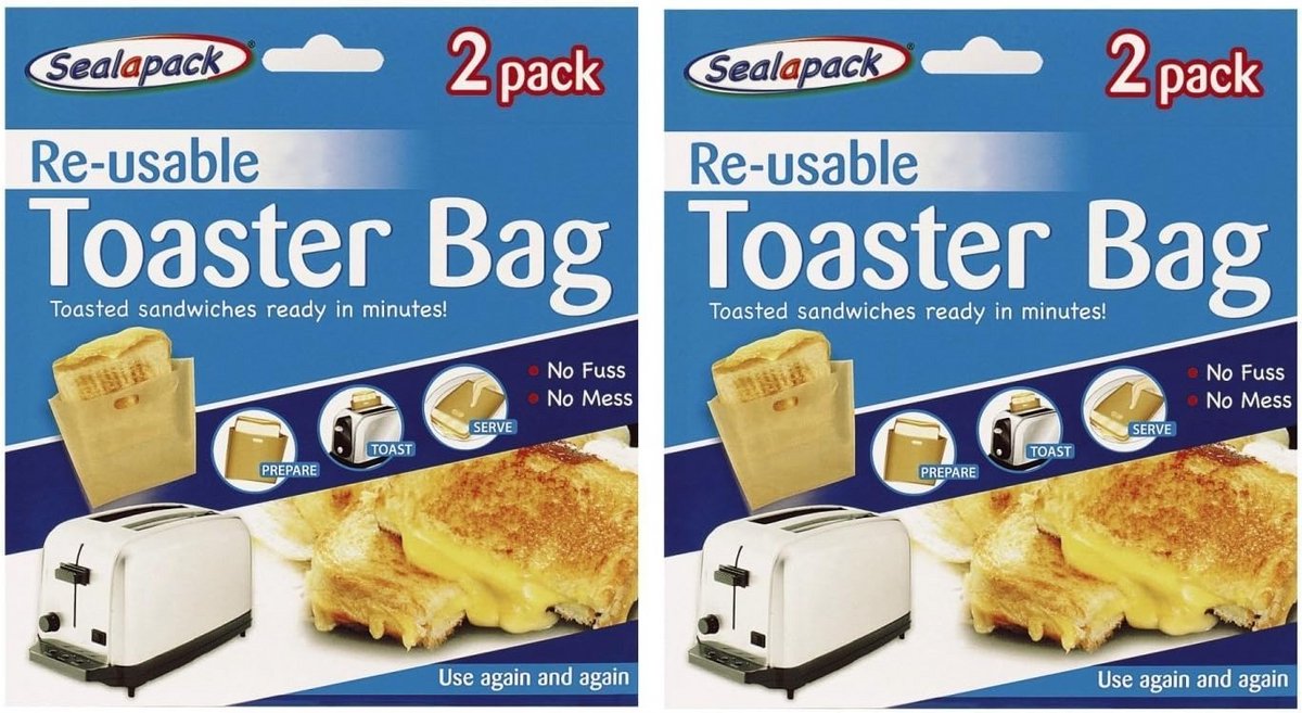 Herbruikbare broodroostertassen voor toast sandwiches - 4 stuks