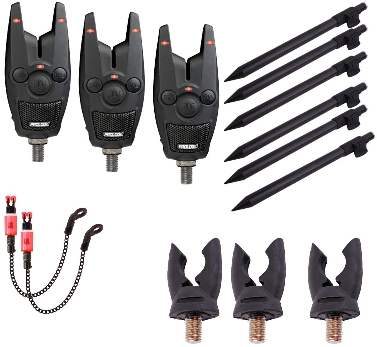Prologic Bat Bite Alarm Set - 3 Rods - Karper Set