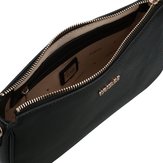 GUESS sac à épaule bandoulière Noelle II Double Pouch Crossbody Bag Black noir