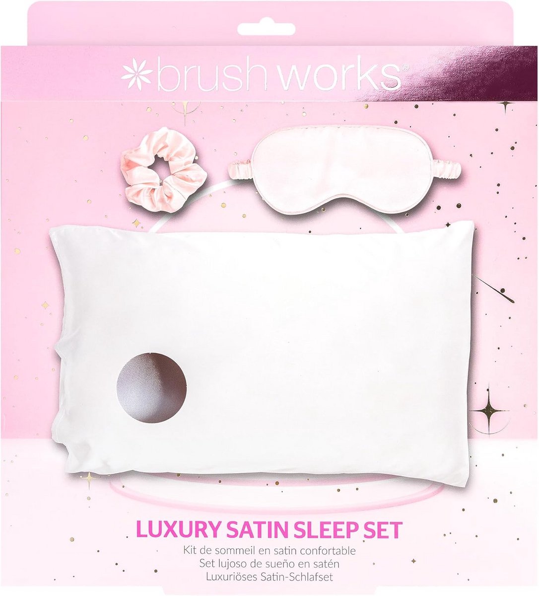 Luxe Satijnen Slaapset - Oogmasker, Kussensloop & Scrunchie voor Gezond Haar