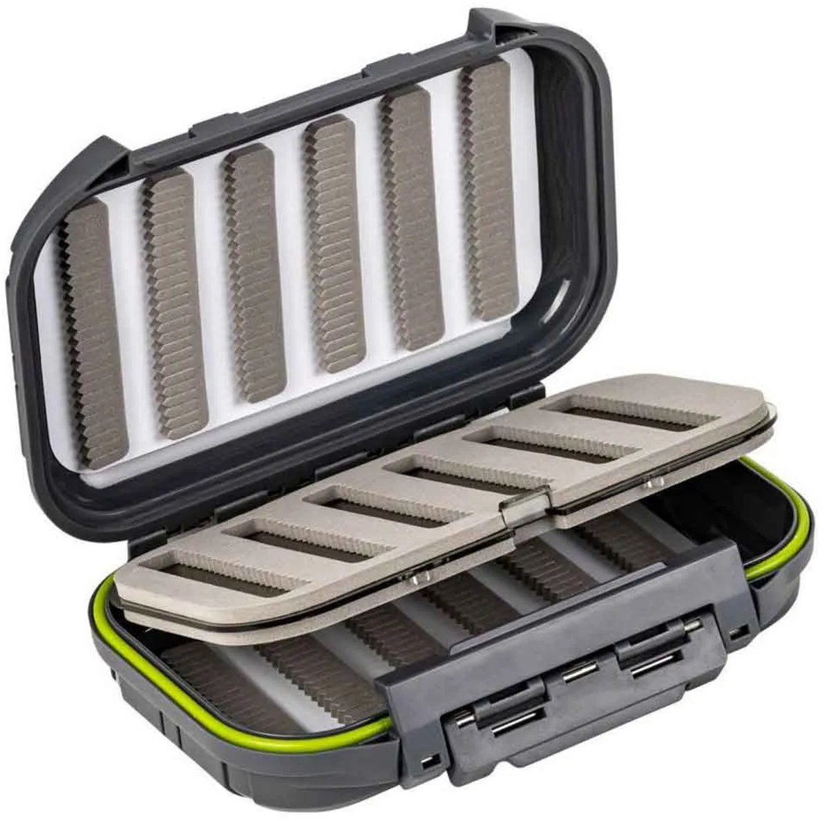 Traper Fly Dry Fly Quadro Kunstaasbox Zilver 17 x 11 x 4.5 cm