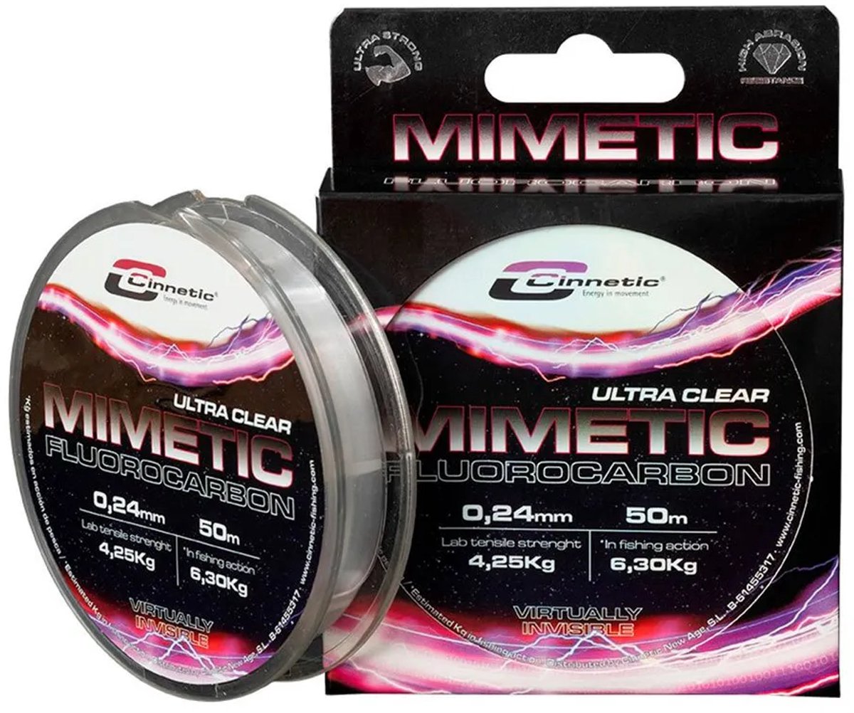 Cinnetic Mimetic Flurocarbon 150 M Zwart 0.240 mm