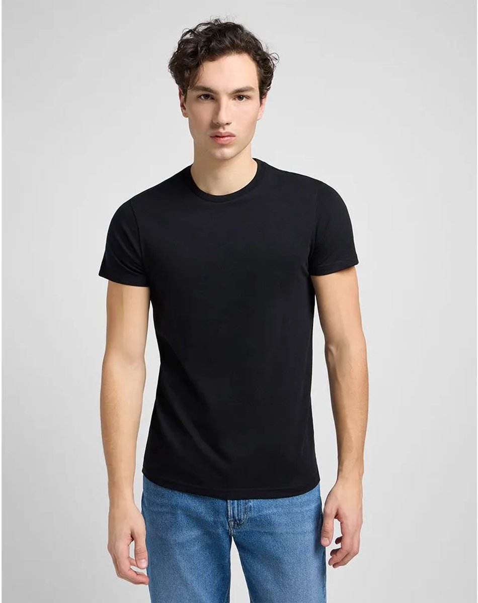 Lee 2 Units T-shirt Met Korte Mouwen 3XL Regular Man Zwart