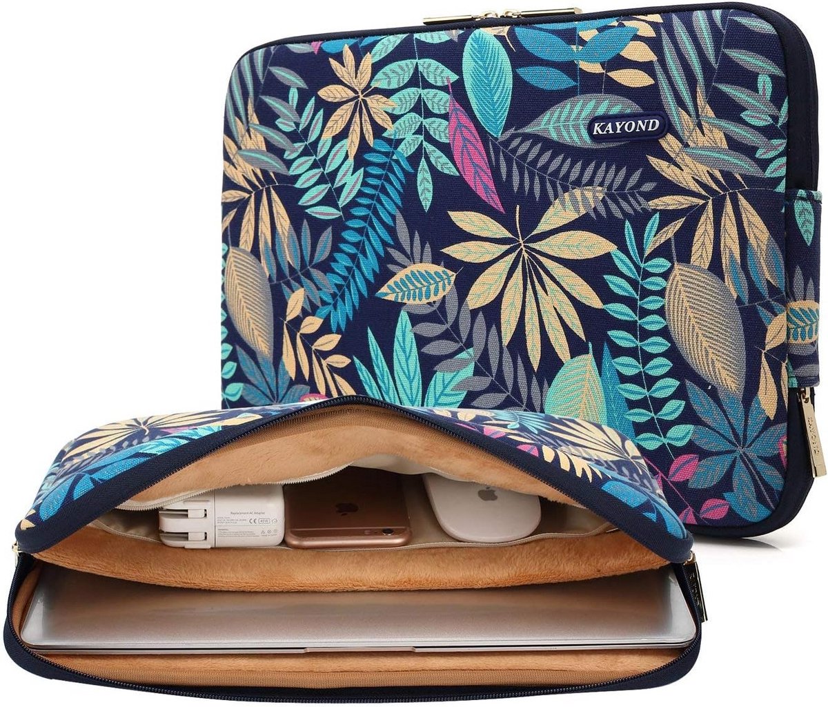 Waterdichte Laptoptas met Bospatroon voor 11 t/m 17 inch Notebooks