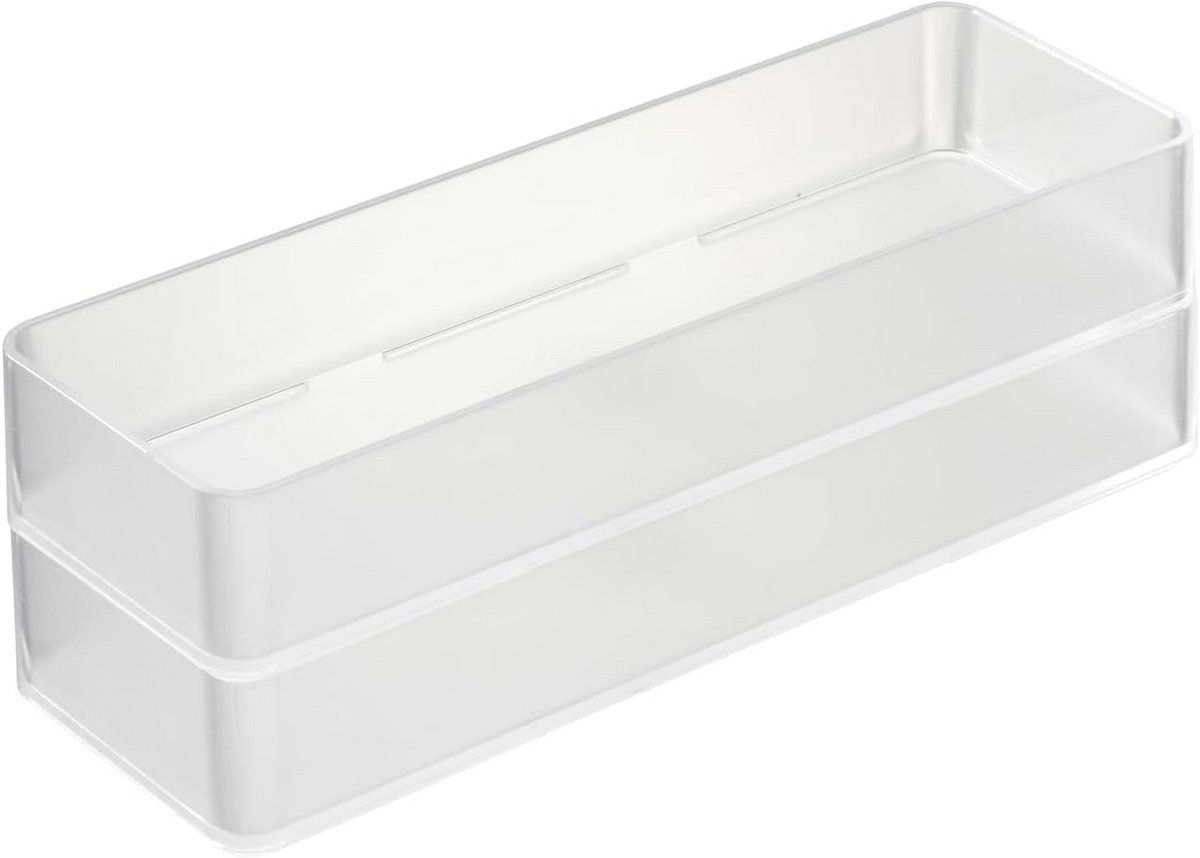 Stapelbare Organizer Set van 2 voor Laden en Kast - Wit
