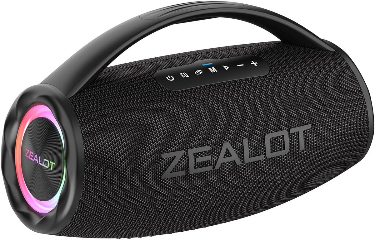 Krachtige Draagbare Bluetooth Speaker met 80W Geluid, Lange Batterijduur en Waterdichte Bescherming