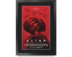 Gesigneerde Alien Romulus Poster voor Filmfans - A3 Ingelijst