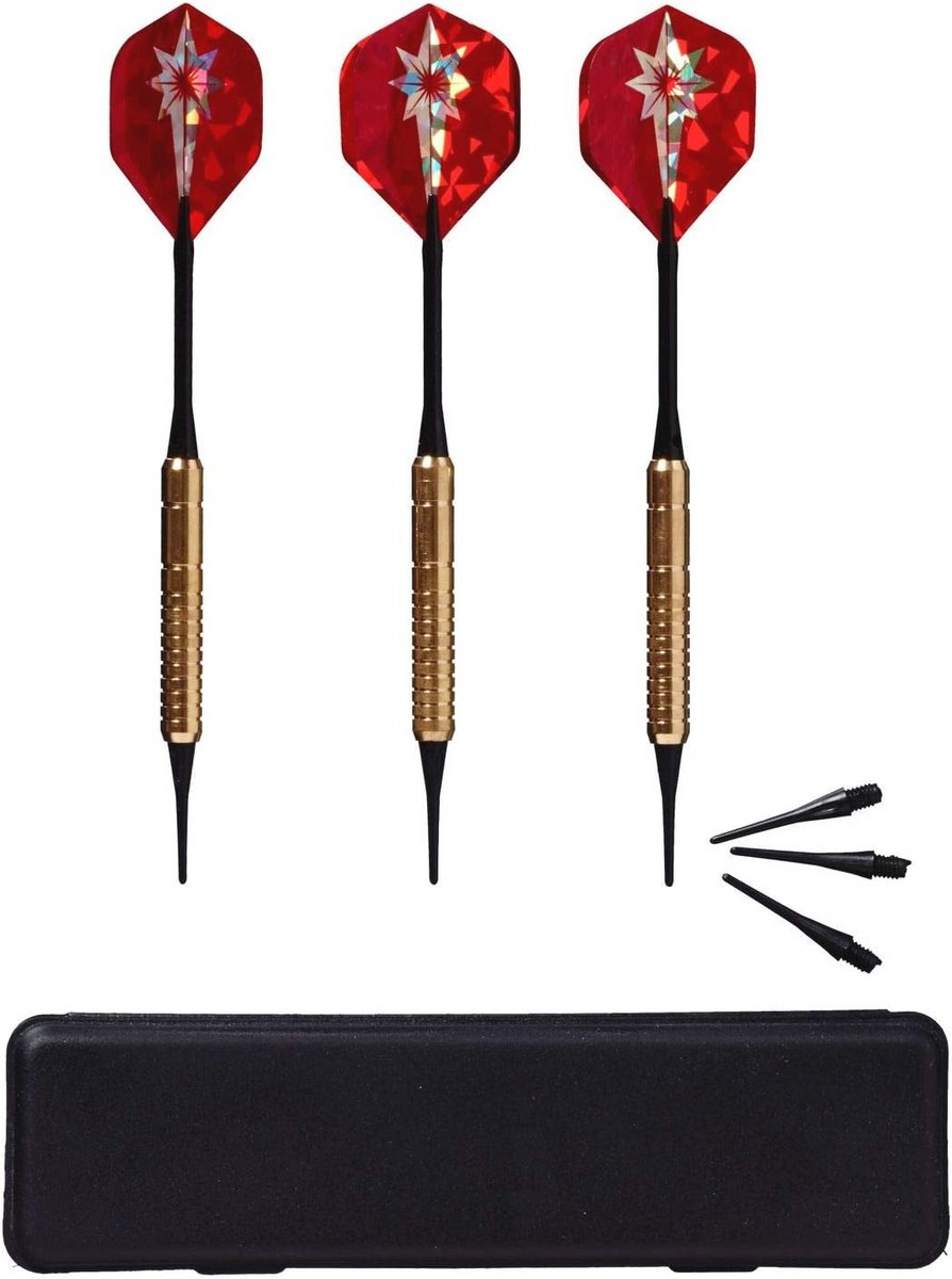 Veiligheid Softdartpijlen Set van 3 met Reservepunten en Etui - 16, 18 of 21 g