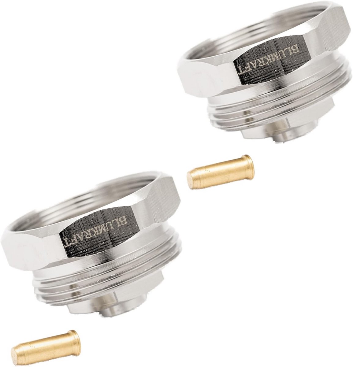 Set van 2 Radiatoradapters M30 x 1.0 naar 1.5 cm voor Thermostaatkop