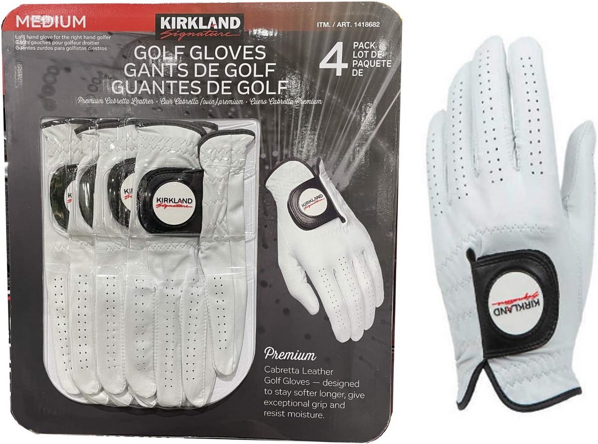 Golfhandschoenen maat M - 4 stuks voor een optimale grip