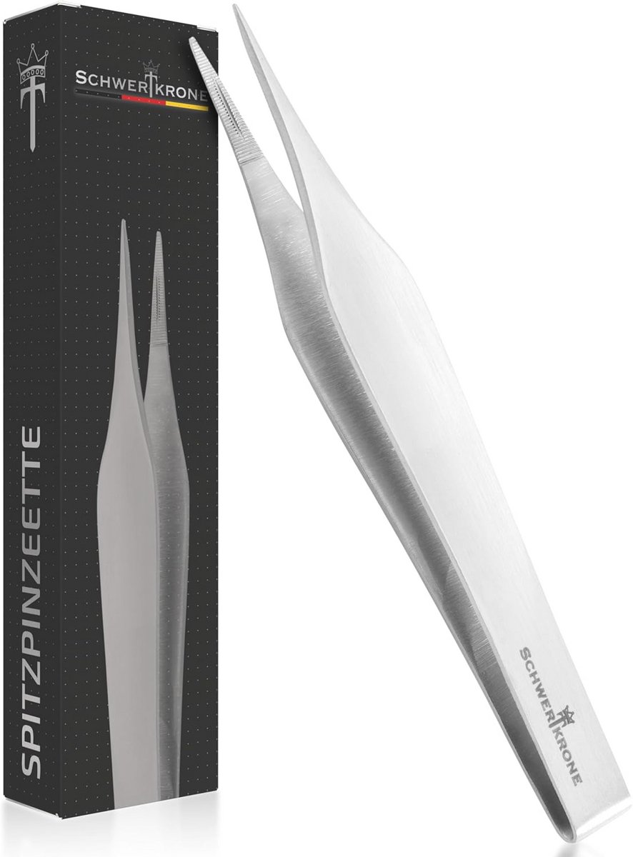 Geefrichte Precisie Tweezers - Rvs Splinter en Teken Verwijderaar
