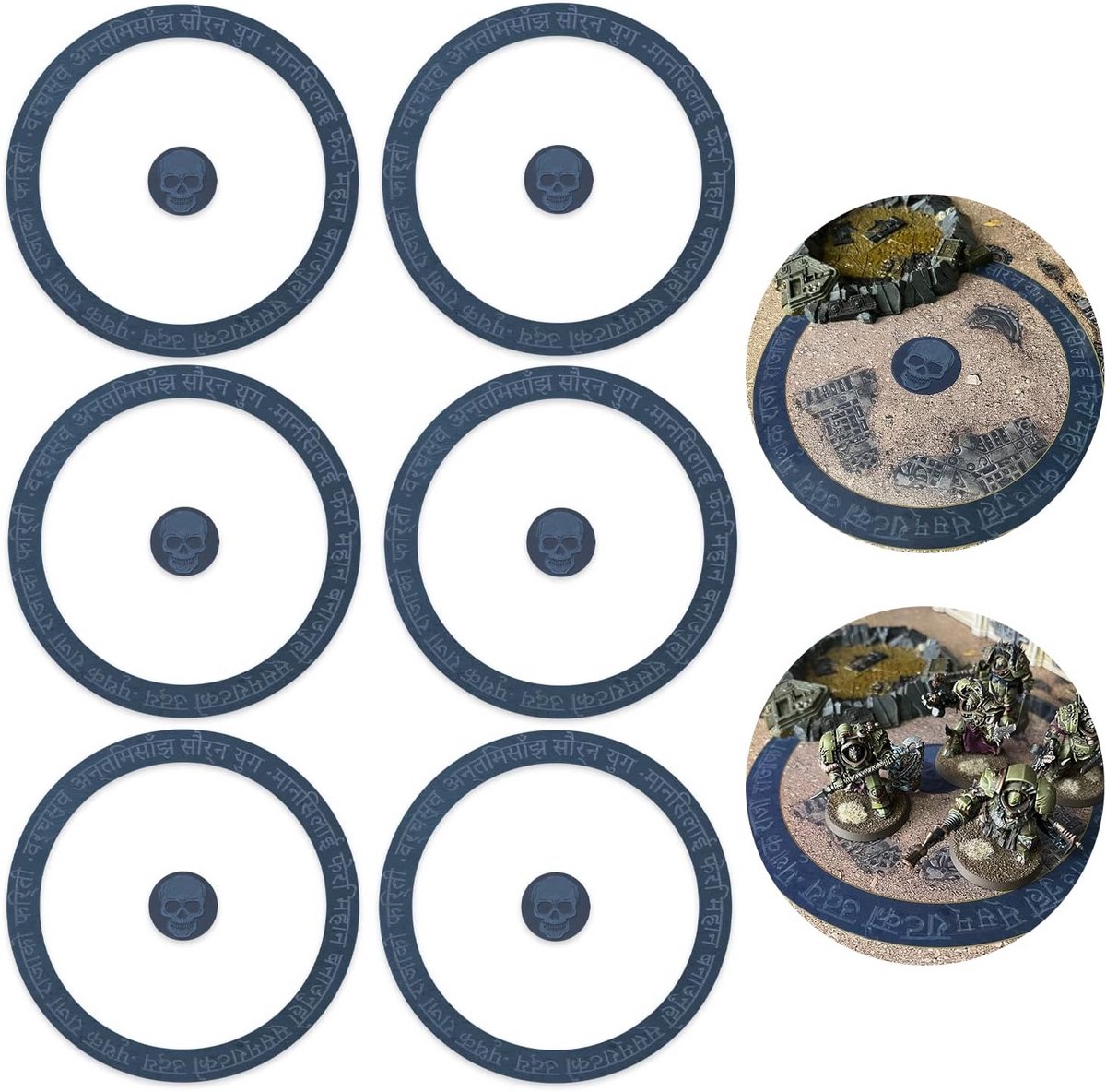 Objectieve Puntmarkeringen voor Wargames - Set van 6 Stuks